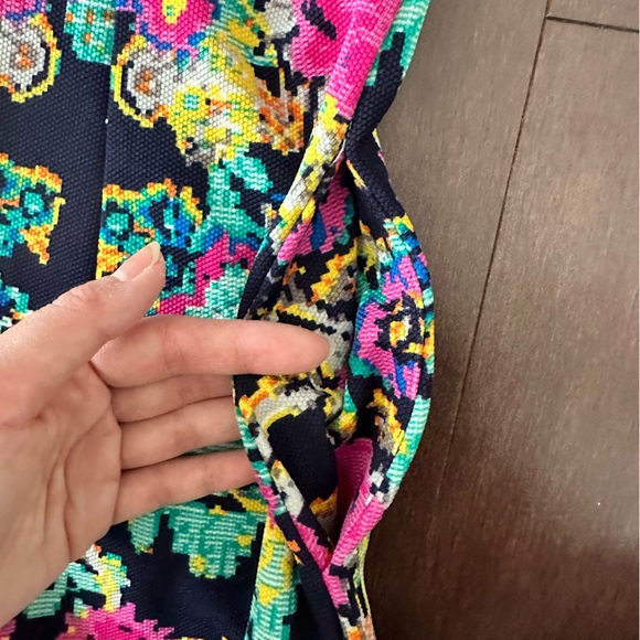 Zara Basic Flora Print Slim Fit Mini Dress, Size M - Picture 5 of 8